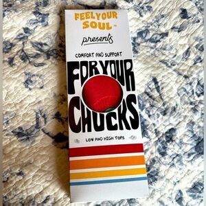 NWT FEEL YOUR SOUL SHOE INSERTS FOR CONVERSE CHUCK TAYLORS size W 7.5/M 5.5